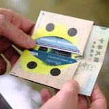 Micro Wallet Geometric Abstraction - Open Wallet Inside Design