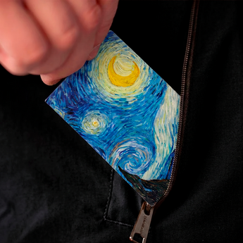 Micro Wallet The Starry Night - Lifestyle image
