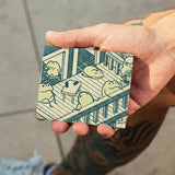 Slim Wallet Frog Hotel - Open Wallet Inside Design with cards and cash