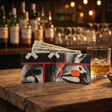 Slim Wallet Rubble - Open Wallet Inside Design with cards and cash