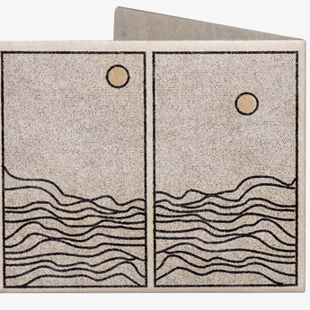 Slim Wallet Waves - Back Design