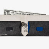 Slim Wallet Waves - Open Wallet Outside Design