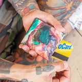 Slim Wallet Effetto Farfalla - Open Wallet Inside Design with cards and cash