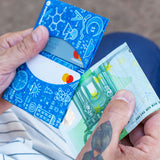 Micro Wallet Blueprint - Open Wallet Inside Design with cards and cash