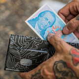 Slim Wallet Topo - Open Wallet Inside Design with cards and cash