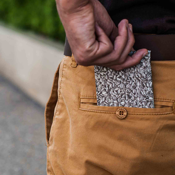 Slim Wallet Seeds - Open Wallet Inside Design with cards and cash