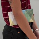 Clutch Wallet Triangle Moire