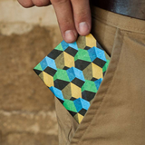 Cubes Slim Wallet In Front Pocket