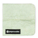 Coin Pouch Lines - Front Design laying flat side view