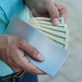 Slim Wallet Dots - Lifestyle image