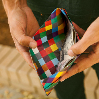 Slim Wallet Intraligi - Open Wallet Inside Design with cards and cash