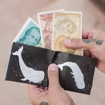 Slim Wallet Giants of the Sea - Lifestyle image