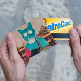 Slim Wallet Desert Cat - Lifestyle image