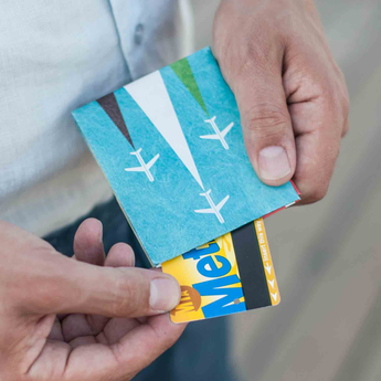 Slim Wallet Fly Gelada - Open Wallet Inside Design with cards and cash