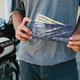 Slim Wallet Final Frontier - Open Wallet Inside Design with cards and cash