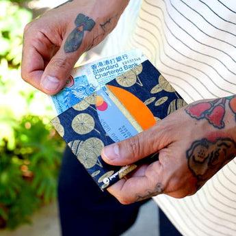 Micro Wallet Lilly - Open Wallet Inside Design with cards and cash