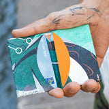 Micro Wallet Gecko - Open Wallet Inside Design with cards and cash