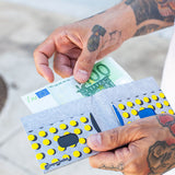 Slim Wallet Yellow Dots - Lifestyle image