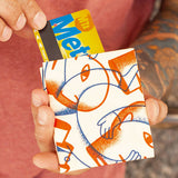 Slim Wallet Slice of Life - Open Wallet Inside Design with cards and cash