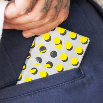 Micro Wallet Yellow Dots - Lifestyle image