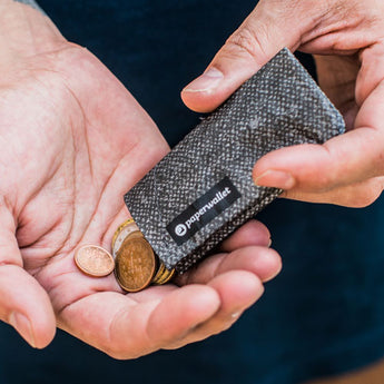 Coin Pouch Graphite - Open Coin Pouch Inside Design