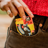 Micro Wallet Tiger - Open Wallet Inside Design with cards and cash