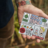 Slim Wallet Survival Kit - Open Wallet Inside Design with cards and cash